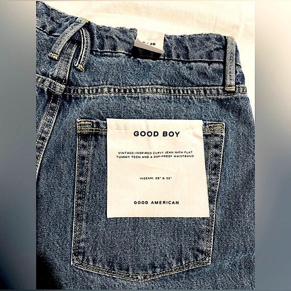 Good American Jeans “Good Boy” Jean Pants 6/28 BRAND NWT AUTHENTIC NWT / NEW - Picture 15 of 16